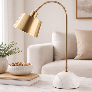 Meilleur prix laiton et marbre lampes de bureau bureau étude éclairage Alibaba vérifié fournisseur en vrac conceptions personnalisables livraison rapide - Product Image 5