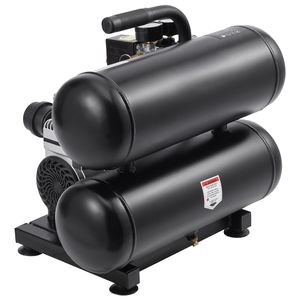 Compresseur d'air sans huile 100L 1HP 2,2 CFM à 90 PSI avec réservoir en acier de 4,6 gallons, pression maximale de 120 PSI, ultra-silencieux 80 dB - Product Image 1
