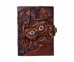 Libro de hechizos Hocus Pocus, cuaderno de cuero genuino con bordes deshilachados, diario Grimoire del Tercer Ojo, cuaderno vintage de las Sombras o diario personal - Product Image 2