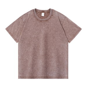 T-shirt unisexe en coton 100% à séchage rapide, teint en pièce, coupe ample et oversize, délavé à l'acide, style décontracté, avec épaules tombantes, grandes tailles - Product Image 6