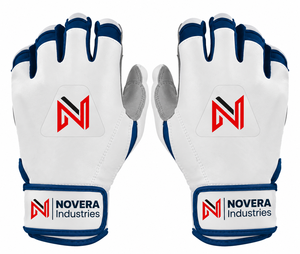 Gants de frappeur de baseball en cuir personnalisables de haute qualité avec fermeture auto-agrippante, paume souple et durable, design antidérapant pour les professionnels - Product Image 1