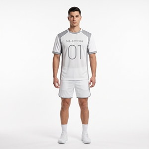 Men's <b>White</b> American <b>Football</b> Jersey Custom Number Sports Jersey Activewear Sports Clothes Performance Team Uniform - Product Image 1
