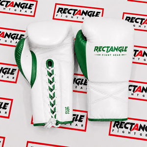 Gants de combat rectangulaires en cuir durable, pour entraînement de boxe, avec support de poignet à lacets, équipement professionnel pour boxeurs - Product Image 1