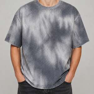 เสื้อยืดผู้ชายสไตล์วินเทจแบบย้อมสีเอซิด - ลุคโอลด์สคูล - ผ้าคุณภาพสูง - แฟชั่นแนวสตรีทสไตล์วินเทจ - สีไม่ซีดจาง ปี 2026 - Product Image 5