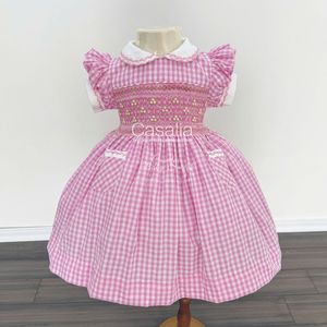 Conjunto de Falda y Camisa Casalia para Niñas, con Bordado Floral, Cuello Peter Pan, Manga Abullonada, 100% Algodón - Product Image 2