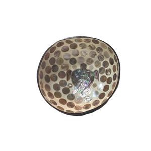 Cuenco de madera de coco de concha marina vietnamita hecho a mano cena de papel desechable única/Saladware para decoración del hogar almacenamiento Catering - Product Image 3