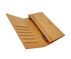 [Top Ranking] Castello Genuine Cowhide Soft Leather Slim Long <b>Wallet</b> Open Closure High Quality Polyester <b>for</b> <b>Men</b> Women Unisex - Product Image 5