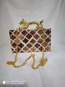 ¡Mini bolso de mano de resina moderno estilo Ángel nuevo accesorio de boda para fiesta en casa India venta! Artesanía pintada a mano - Product Image 3