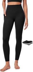 Leggings de sport pour femmes avec poches pour téléphone, pantalons de yoga taille haute pour la gym, le fitness et l'entraînement, étiquette privée, fourniture OEM - Product Image 3