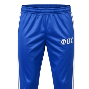 Phi Beta Sigma Vintage Track Pants Royal Blue <b>White</b> Trim <b>Men's</b> Athletic Fraternity Jogger Pants Retro Greek Organization Sports - Product Image 6