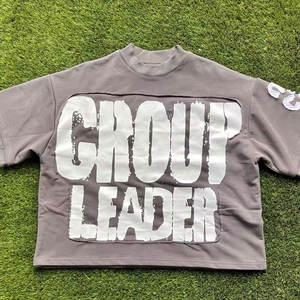 เสื้อยืดผู้ชายผ้าคอตตอนและโพลีเอสเตอร์ถักทรงโอเวอร์ไซส์ สปอร์ต ทรงปกติ แห้งเร็ว ระบายอากาศดี ดีไซน์เรียบ - Product Image 4