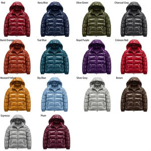 Chaqueta Acolchada Negra Brillante con Capucha y Logotipo Personalizado – Abrigo de Invierno con Relleno de Plumón para Hombre – Fabricante Mayorista - Product Image 6