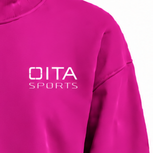 Sweat-shirt à col montant pour femme, marron châtain, à manches longues, coupe ample, en polaire, col haut, décontracté, streetwear, mode hiver - Product Image 5