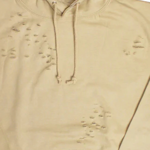เสื้อฮู้ดดี้ผู้ชายคุณภาพสูง แต่งลายปักตัวอักษร ซิปแบบครอป ฟอกสีซันเฟด ล้างสีแบบแอซิดวอช เสื้อฮู้ดดี้ผู้ชายแบบครอป - Product Image 2