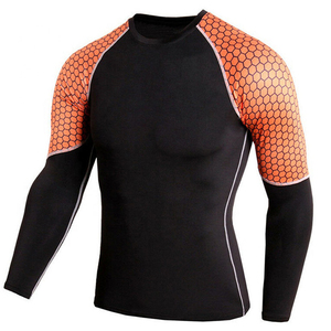 Camiseta Deportiva de Compresión para Hombre, Diseño Gráfico, 100% Poliéster, Ajustada, para Natación - Product Image 3