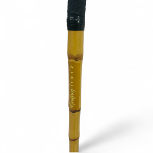 Geoffrey Professional Version Pro Polo Mallet Root Cane Stick - 48" 54" - Manche conique 4/5 nœuds, tête en bois Tipa, pointes noires P15 - Product Image 3