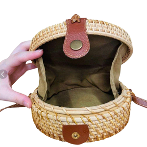 Bolsos de Ratán para Mujer, Bolso de Ratán Personalizado con Madreperla, Venta al por Mayor, Fábrica en Vietnam, Precios Competitivos, Color Personalizable - Product Image 3