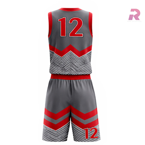 Custom Printed Sublimated Basketball Uniforms 100% <b>Polyester</b> High Quality Logo Design Professional Plus Size Breathable Sports - Product Image 2