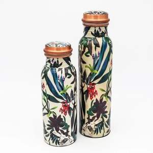 Stylish Decorative Printed <b>Metal</b> <b>Water</b> <b>Bottle</b> Lightweight Reusable Beverage Container for Modern Living - Product Image 1