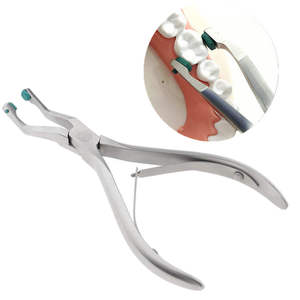 Dental Orthodontics Instrument To Crown Green Pad Pre-Crown Removal <b>Pliers</b> Front Dental Crown Removal <b>Pliers</b> by Blush surgical - Product Image 3