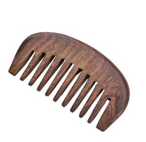 Handcrafted Neem Wood <b>Comb</b> <b>Wide</b> Tooth Hair Care Tool at Wholesale Price - Product Image 2