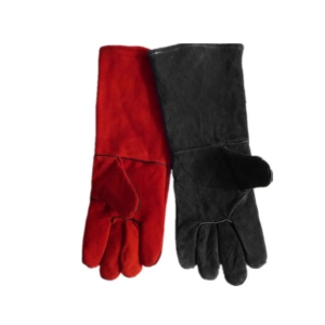 ถุงมือหนังวัวแท้แบบหนา ทนไฟ ป้องกันการเชื่อม ปลอดภัยสำหรับงานอุตสาหกรรม บาร์บีคิว ก่อสร้าง อุปกรณ์นิรภัย ถุงมือหนาอุ่น - Product Image 5