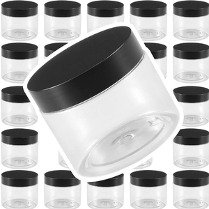 Tarro cosmético de viaje de plástico PET transparente PAVICO con tapa de rosca de apertura ancha, impresión de serigrafía personalizada OEM/ODM de Vietnam - Product Image 5