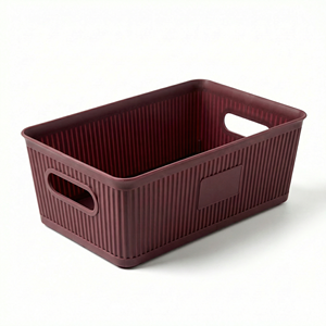 <b>Plastic</b> Fluted Storage small <b>Basket</b> - Product Image 1