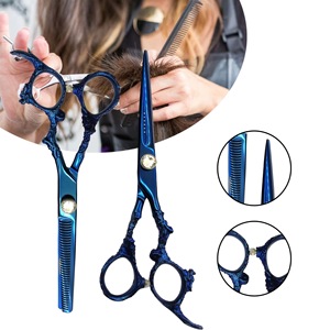 Ciseaux de coiffure professionnels japonais 5 pouces, manche en céramique, acier inoxydable 9CR13, pointes aiguisées, pour droitiers, usage en salon, personnalisables - Product Image 4