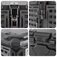 Nouveau style 45L/55L/65L Valise pliable blindée pour moto en aluminium, coffre à bagages pour moto, boîte supérieure, boîte arrière pour moto