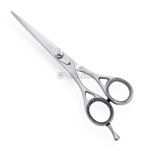 Ciseaux de coiffure professionnels en acier inoxydable ultra-affûtés et ergonomiques avec vis de tension réglable pour la coupe de cheveux en salon de beauté - Product Image 1