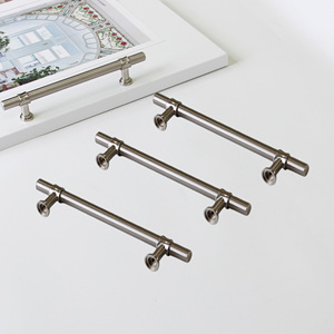 Eco-Friendly Modern Zinc Alloy Tubular Cabinet Handle Minimalist <b>Bar</b> <b>Pull</b> <b>for</b> Kitchen Bathroom Nightstands Furniture - Product Image 4