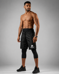 Pantalones Cortos Awrah para Hombre, de Longitud Completa, con Capa Interior, Traje de Baño Modesto, Cintura Alta, Ropa Deportiva para Correr y Gimnasio, Calidad Premium, para Adultos - Product Image 2