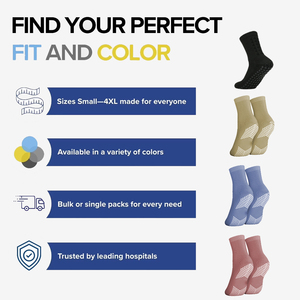 Men's High Quality Anti Slip Grip Cotton Sports <b>Socks</b> <b>Black</b> Color Breathable Custom Men's Soccer Football <b>Socks</b> - Product Image 6