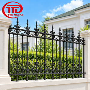 Elegante Valla de Hierro Forjado para Piscina con Patrones Metálicos Ornamentales y Acabado Negro Mate para Piscinas de Patio y Jardines Domésticos - Product Image 4