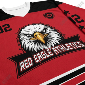 Jersey de Hockey Sublimado Personalizado de Primera Calidad Sibrin |   100% poliéster, número de equipo personalizado, todos los tamaños |   Hockey para Adultos - Product Image 6
