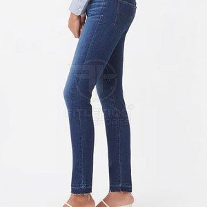 Jean décontracté d'été pour femme en denim 100 % coton de haute qualité, respirant et coupe-vent, teint uni, sur mesure, le plus vendu - Product Image 5