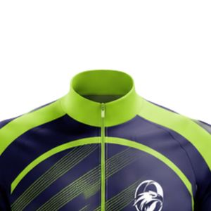 <b>Men</b> <b>Cycle</b> Wear <b>Jacket</b> Green Black Long Sleeve Zip Front Lightweight Breathable Sports <b>Jacket</b> for Outdoor Cycling Training - Product Image 3