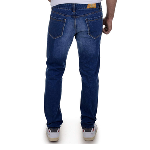 Pantalon en jean pour homme, coupe droite classique, confortable, durable, mélange de coton, parfait pour le travail décontracté, les voyages, le streetwear et l'usage quotidien - Product Image 2