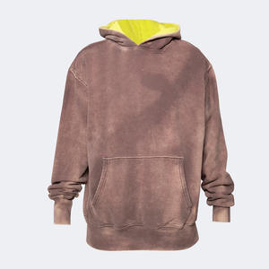 Diseña Tus Propias Sudaderas con Capucha de Forro Polar para Hombre, de Alta Calidad, para Invierno, Color Sólido, Efecto Desgastado por el Sol, 430g, Mezcla de Poliéster/Algodón, Ecológicas - Product Image 6