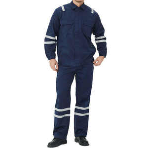 Uniformes Ignífugos Transpirables con Logotipo Personalizado, Ropa de Trabajo de Algodón, Overoles de Protección para la Industria del Petróleo y Gas - Product Image 1