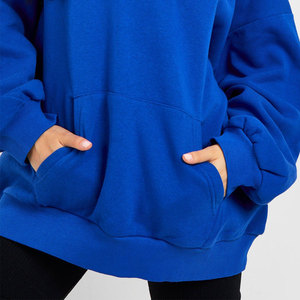 Sweat-shirt tendance pour femme avec panneaux, logo personnalisé, couleur contrastante, vêtement streetwear professionnel 2026 - Product Image 5