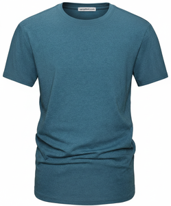 T-shirt unisexe de haute qualité 2026, 100 % coton tricoté, style vintage uni, manches courtes, coupe classique, personnalisable - Product Image 2