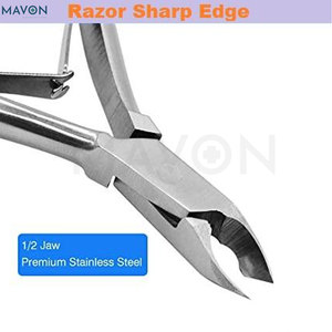 Coupe-ongles professionnels personnalisés en acier inoxydable avec lame tranchante, ouverture large et poignée lisse - Product Image 3