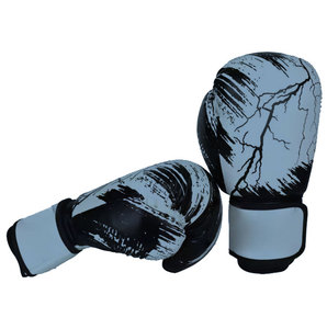 Gants de boxe Daizen Star en PU avec fermeture auto-agrippante, sangle de poignet réglable, respirants, pour entraînement, unisexe, adultes, motif bleu - Product Image 6