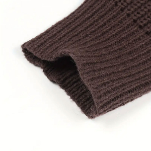 Men's Winter Knit Sweater Casual Pullover 100% Cotton Custom OEM High Quality Warm Breathable Anti-Shrink - Product Image 5