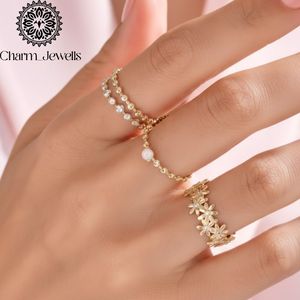 Anillo de Compromiso Charm Jewells con Moissanita, Plata 925, Certificado IGI, 3 GM, Engaste Clásico de Puntas, Anillo de Boda Romántico para Mujer - Product Image 5