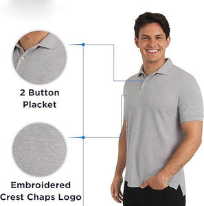 Polo en coton pour homme, manches courtes, coupe classique, couleur unie, style décontracté, tissu Oxford respirant - Product Image 5