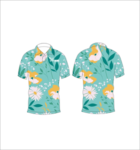เสื้อโปโลพิมพ์ลายทรอปิคอลแบบกำหนดเอง แขนสั้น สวมใส่สบาย เหมาะสำหรับกอล์ฟ เทนนิส ชุดทีมฤดูร้อน - Product Image 5