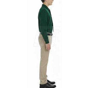 Ensemble d'uniformes scolaires d'été pour enfants, tissu en coton léger et respirant, fournisseur en gros, options personnalisées de haute qualité - Product Image 4
